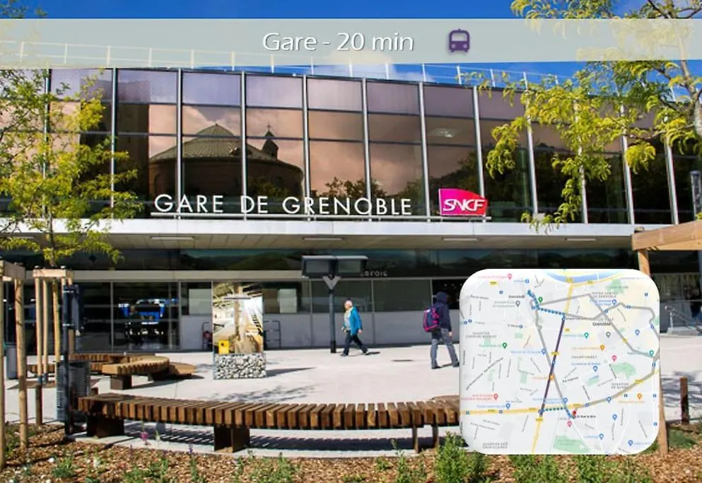 L'Olivier - Appartement Moderne Et Chaleureux - Tram Et Parc Grenoble 0*,